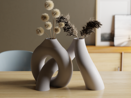 Interlocking Toroidal vases